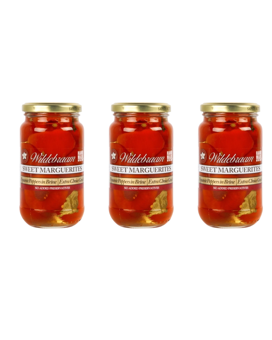 Wildebraam Sweet Marguerites (Peppadews) (0/10) 3 x 430g Jars - view 5