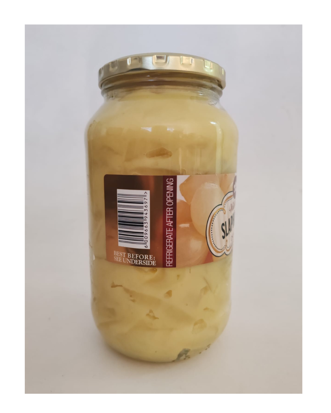 Wildebraam Slaphakskene Sweet and sour mustard Onions Classic Preserve 2 x 1kg Jars