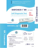 Babycheck, Pregnancy test, self diagnostic test, rapid test, blood pregnancy test, packaging