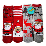 Christmas, Socks, Christmas design Adult socks red & Grey