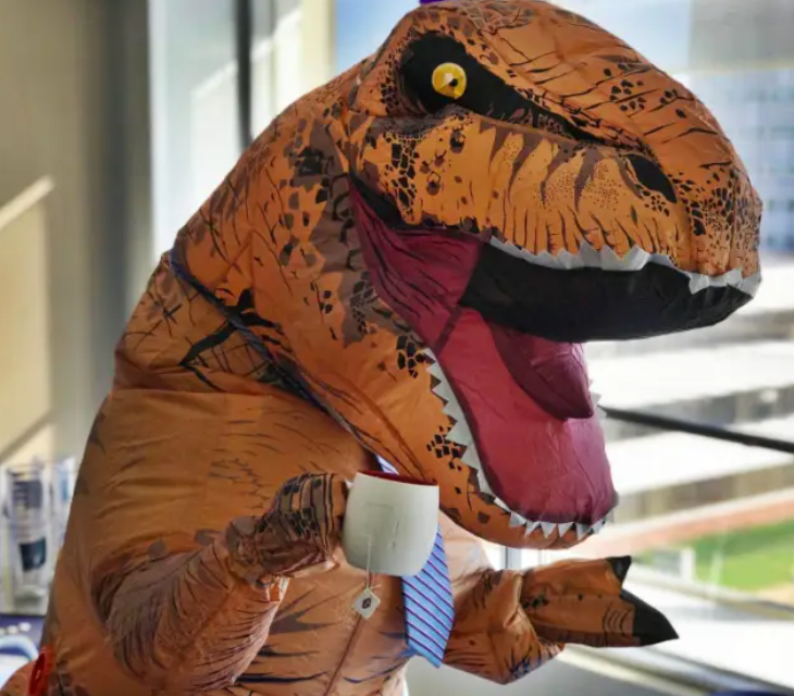 Dinosaur T-Rex Full Suit With Automatic Battery Air Inflator - view 6