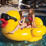 Inflatable Giant Pool Yellow Duck Lylo or Lounger - 2m x 1.8m