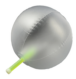 Glow It The Dark Beach Ball 30 cm & 2 Glow Sticks - Assorted Colours