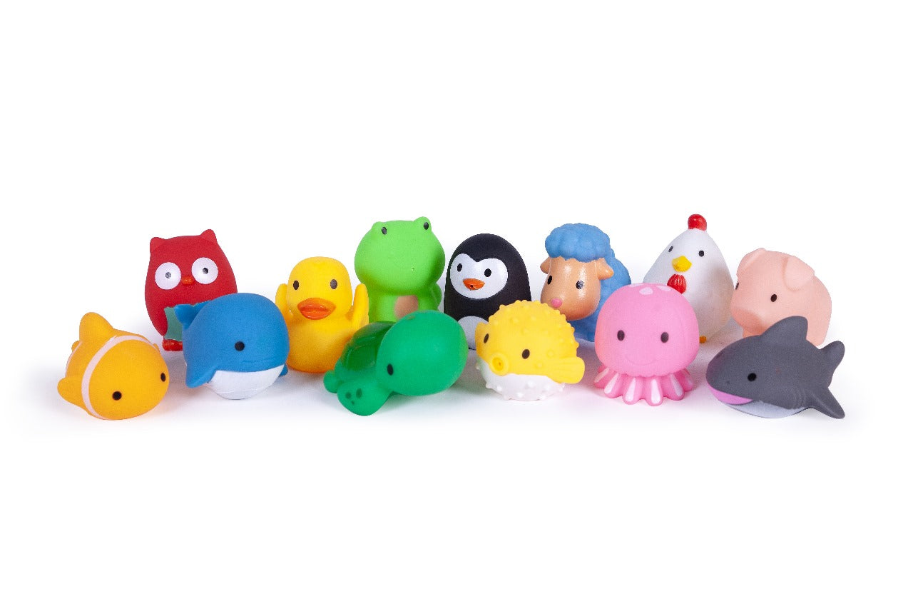 Skwirties Rubber Bath Friends That squirt Water - Assorted Packs