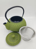 Cildan Tea Merchant, The Tea Merchant, Cast Iron Teapot 600ml Green & accessories