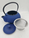 Cildan Tea Merchant, The Tea Merchant, Cast Iron Teapot 600ml Blue & accessories