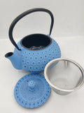 Cildan Tea Merchant, The Tea Merchant, Cast Iron Teapot 600ml Light Blue & accessories