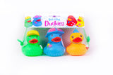 Rub a Dub Duckies - Floating Bath Ducks 3 Piece from Fizzles - 8cm