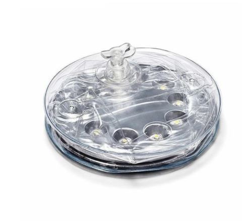 Solar-Powered Inflatable Light with Clear Finish - Waterproof