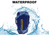 lighter, rechargeable, usb lighter, windproof and waterproof, blue marketing shot in water, takealot