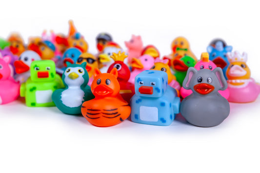 Funky Duckies - Floating Bath Ducks 5 Piece - FiZZLeS