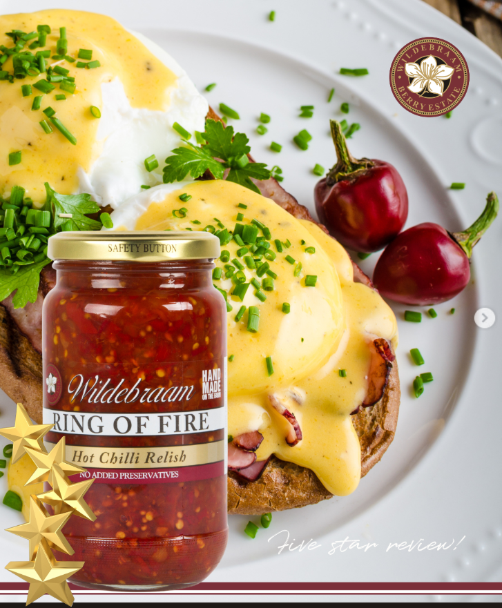 Wildebraam Ring of Fire - Hot Chilli (8/10) 3 x 420g Jars