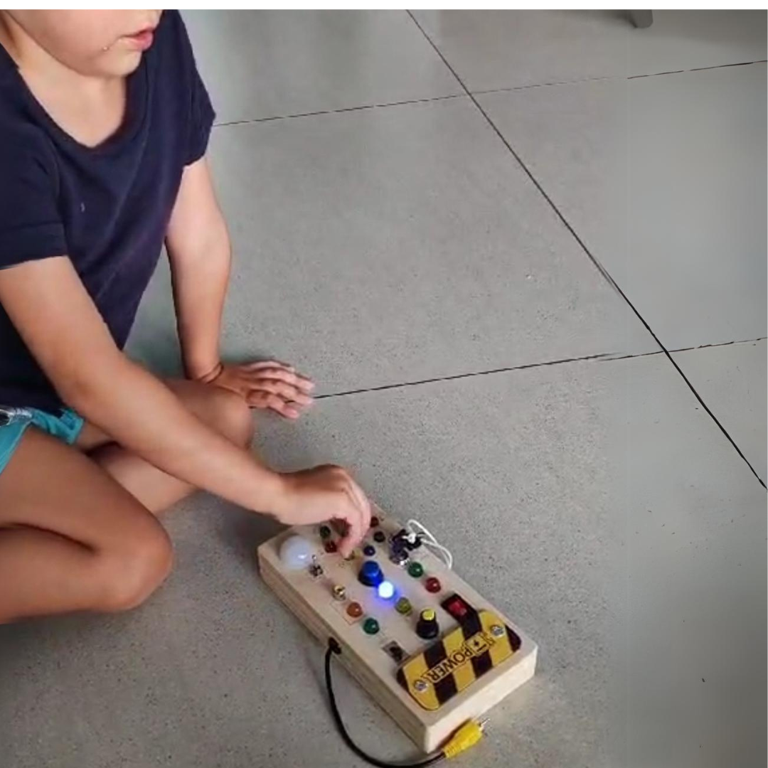 busy boards, busyboard, takealot,sensory busy board with led lights child playing