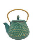 Cast iron teapot, Cildan Tea Merchant, Green Cast iron teapot 1000ml