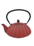 Cast iron tea pot 800ml , Cildan tea merchant cast iron teapots, Red cast iron teapot
