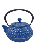 Cast iron teapot 1000ml royal blue, Cildan tea merchant, teapot