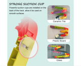 FiZZLeS Slidey 66 piece bath toy slide, Large Slide Construction Bath Toys for boys and girls