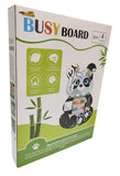 Sensory Busy Board 9 in 1 - Panda Design