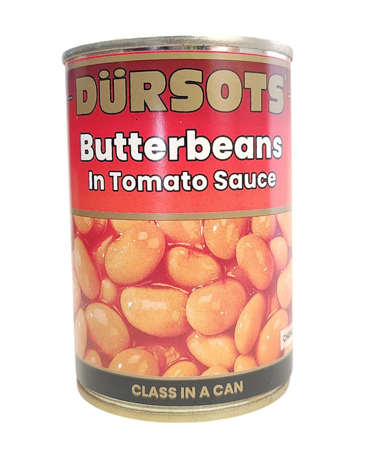 Dürsots Butter Beans In Brine & Tomato Sauce - 12 x 410g