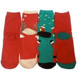 Christmas, Socks, Christmas design kids socks Green & Red back