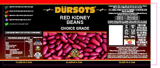 Dürsots Red Kidney Beans - 12 x 410g