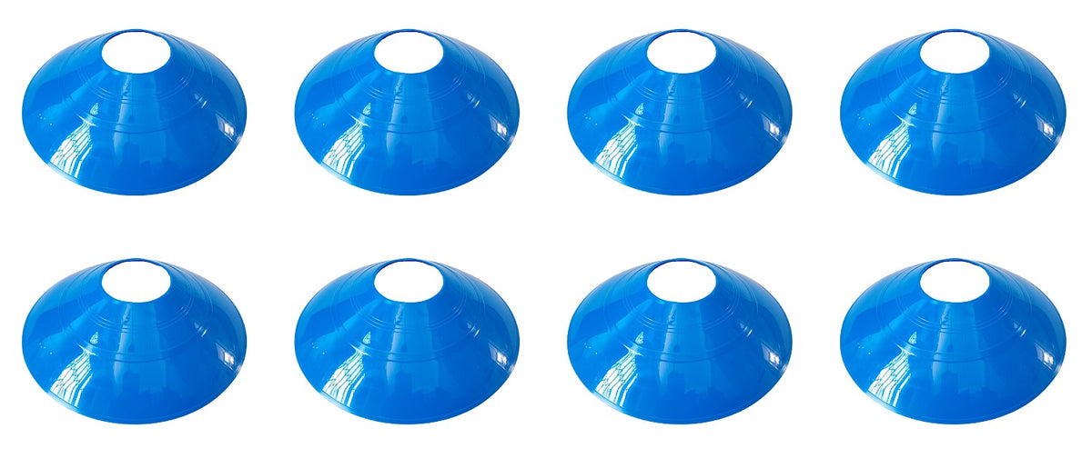 Flat Marker Disc Training Cones - 8 Pack - Assorted Colours - view 4