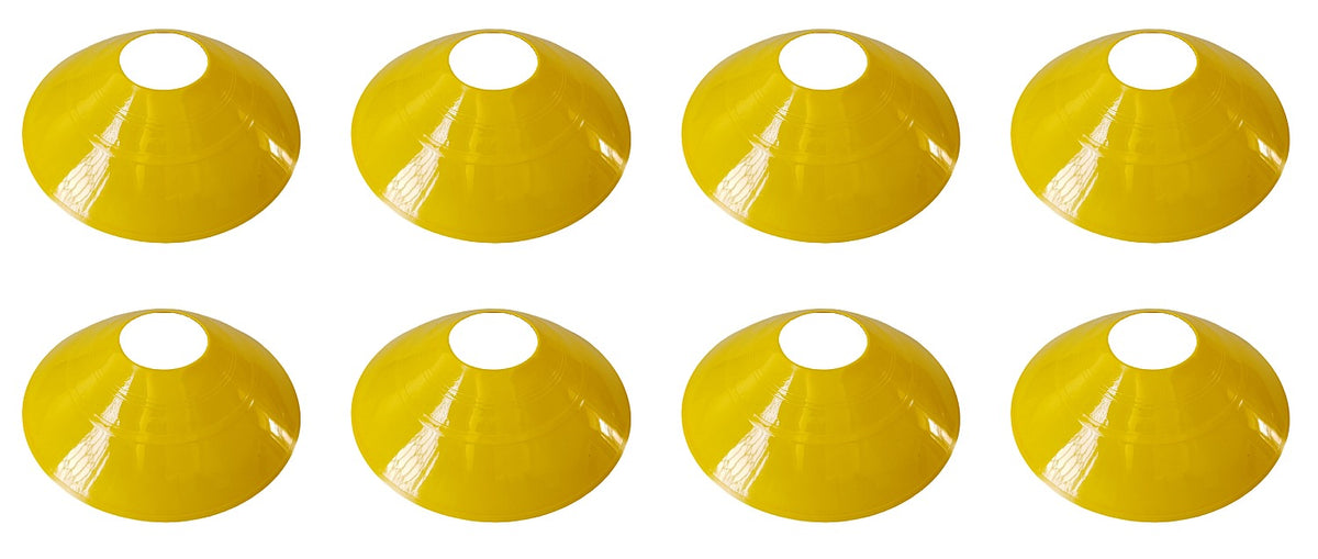 Flat Marker Disc Training Cones - 8 Pack - Assorted Colours - view 5