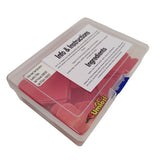 Edible rice paper decorations, edible heart decorations, cake decoration hearts in container