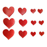 Edible rice paper decorations, edible heart decorations, cake decoration hearts