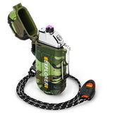 Flameless Electronic Rechargeable, Waterproof, Windproof Lighter With Torch