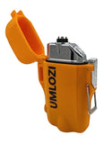 lighter, rechargeable, usb lighter, windproof and waterproof, orange takealot