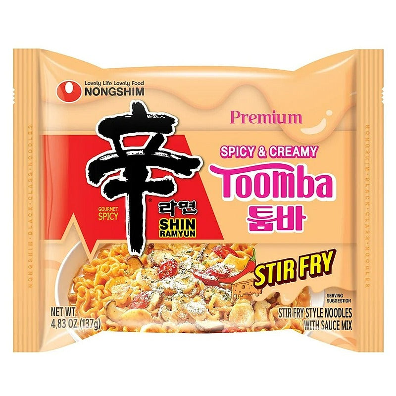 Nongshim Shin Ramen Toomba Noodle 137g - 10 Pack Spicy & Creamy Flavor