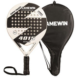Carbon Fibre Padel Racket / Bat - S - Design & Padded Carry Bag