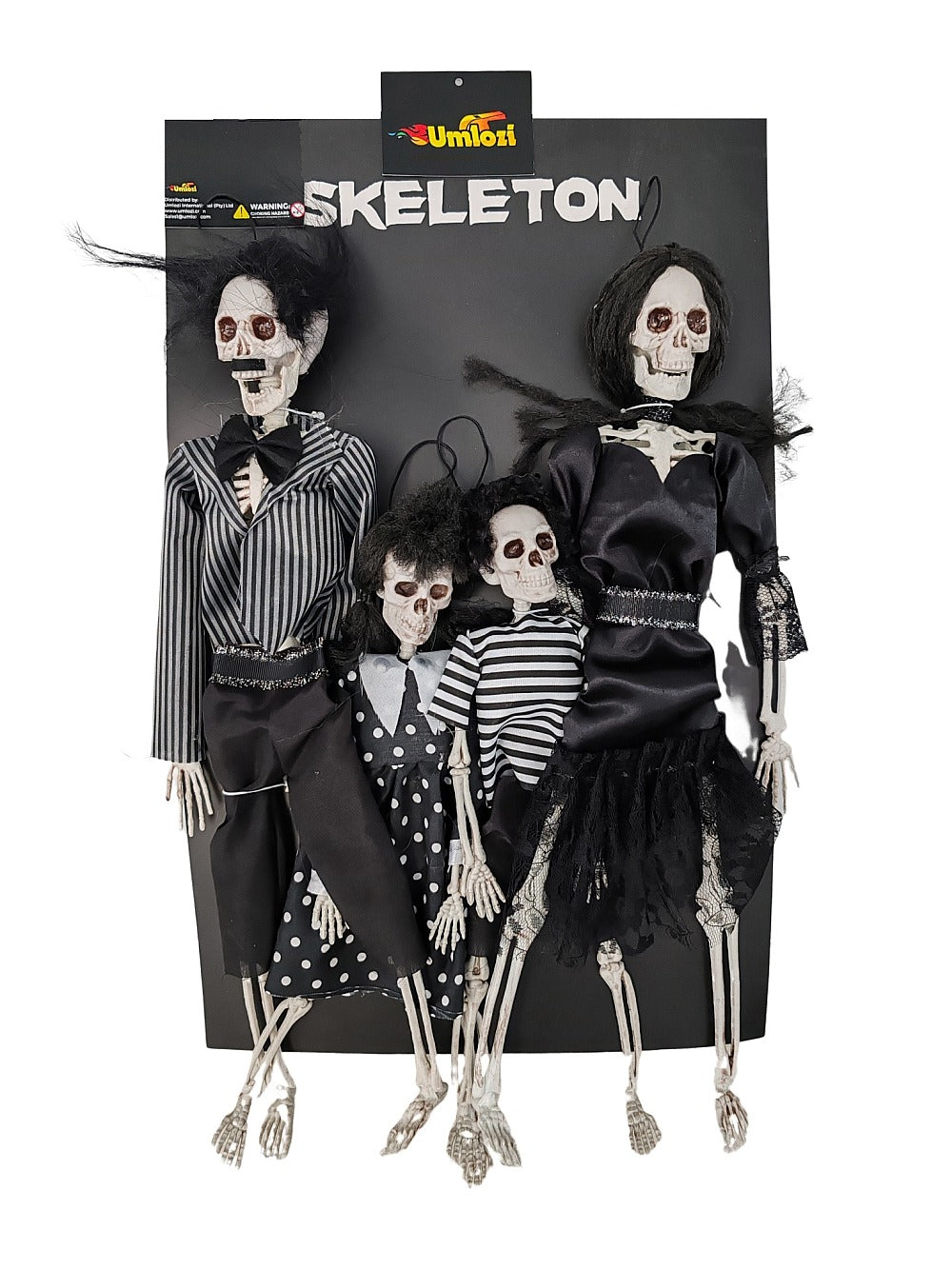 Skeleton Halloween Family - 4 Piece