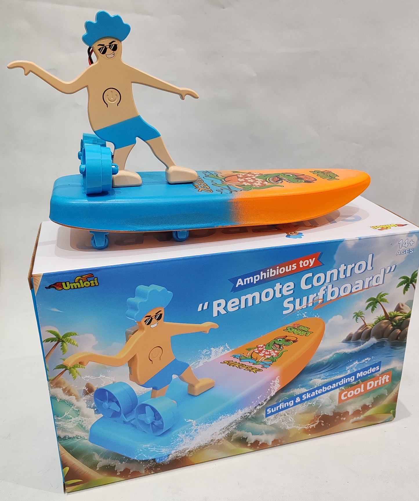 Rc Surfer Dude, Rc Water Toy, Umlozi surfer toy box