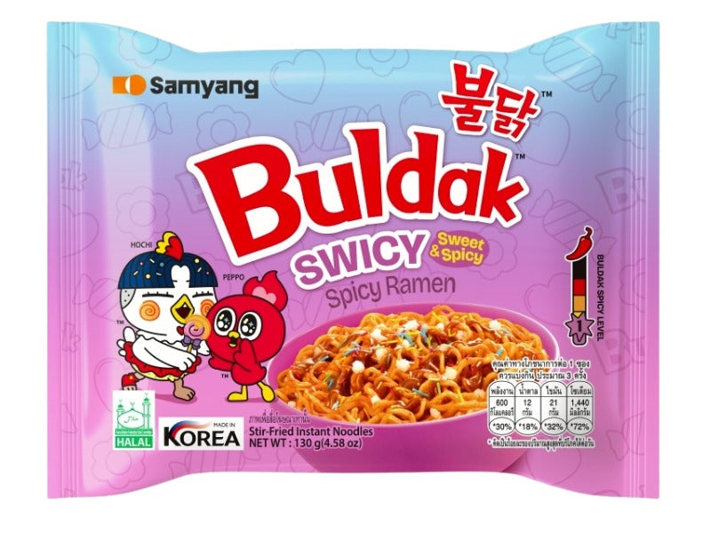 Samyang Buldak Korean Fire Noodles - Swicy Flavour - Sweet & Spicy 8 Pack