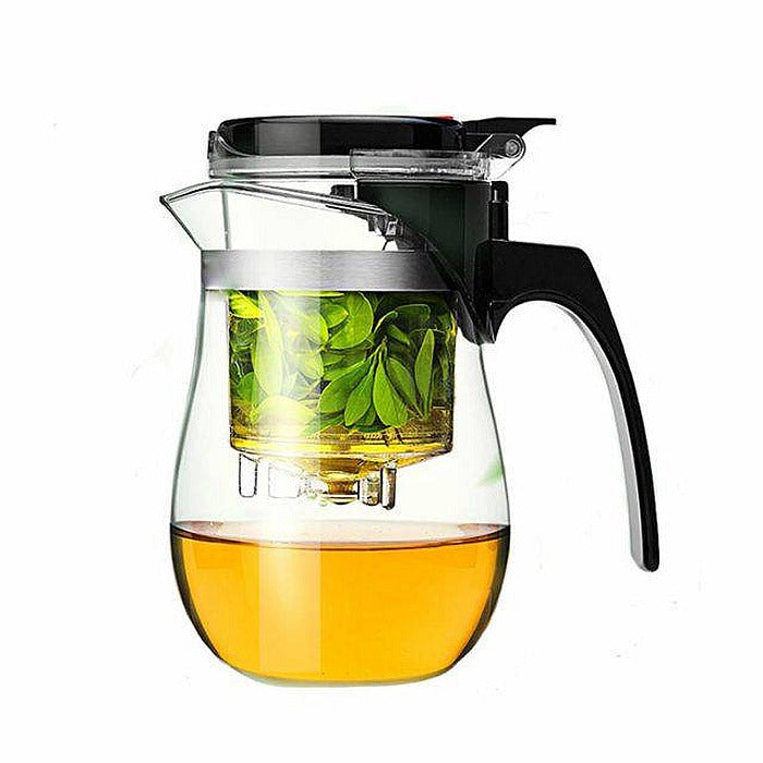 Cildan Tea Merchant, Tea pot & Filter, Tea Infuser Pot with content, Loose Leaf tea Maker with content