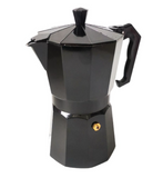 coffee, stove top coffee pot, black