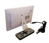 Digital Photo Frame 7" & Remote - Video, Picture & Music Digital Photo Frame With Video, Photo & Music Playback