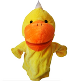 hand puppet duck with movable fingers and mouth