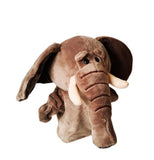 hand puppet elephant with movable fingers and mouth