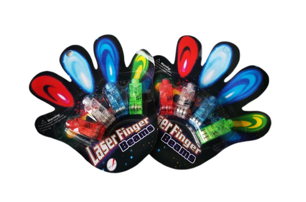 Finger Toy Light Laser Beans - 8 Pack