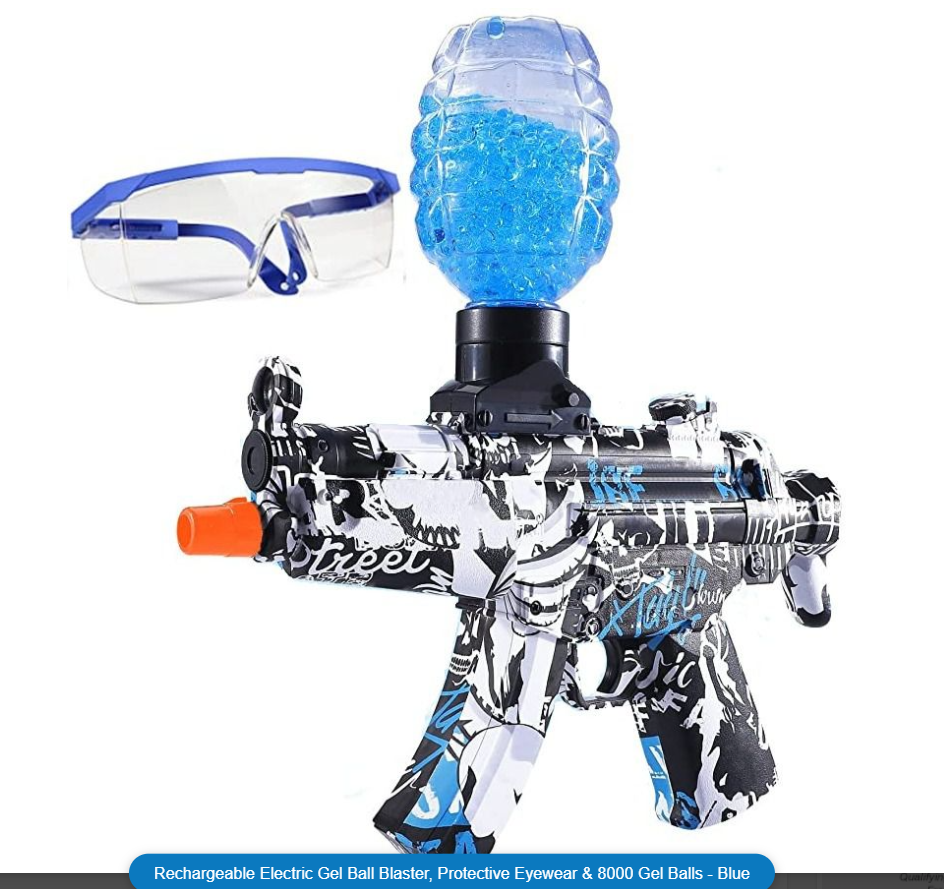 Gel Blaster, Protective Eyewear 8000 Gel Balls Rechargeable