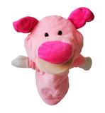 hand puppet pig with movable fingers and mouth