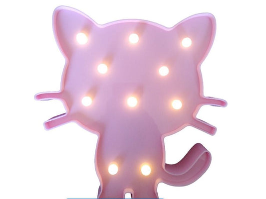 Night Light Cat - Battery Operated Cat - 28 cm