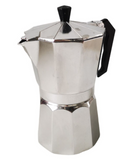 coffee, stove top coffee pot, Silver
