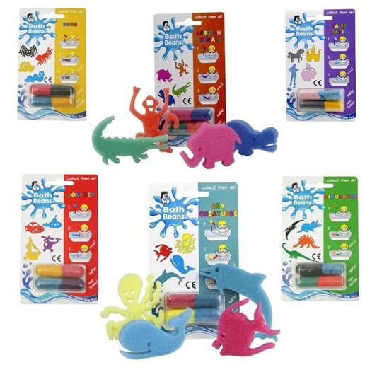 Bath Beans 6 Pack Assorted - 24 Creatures & Friends