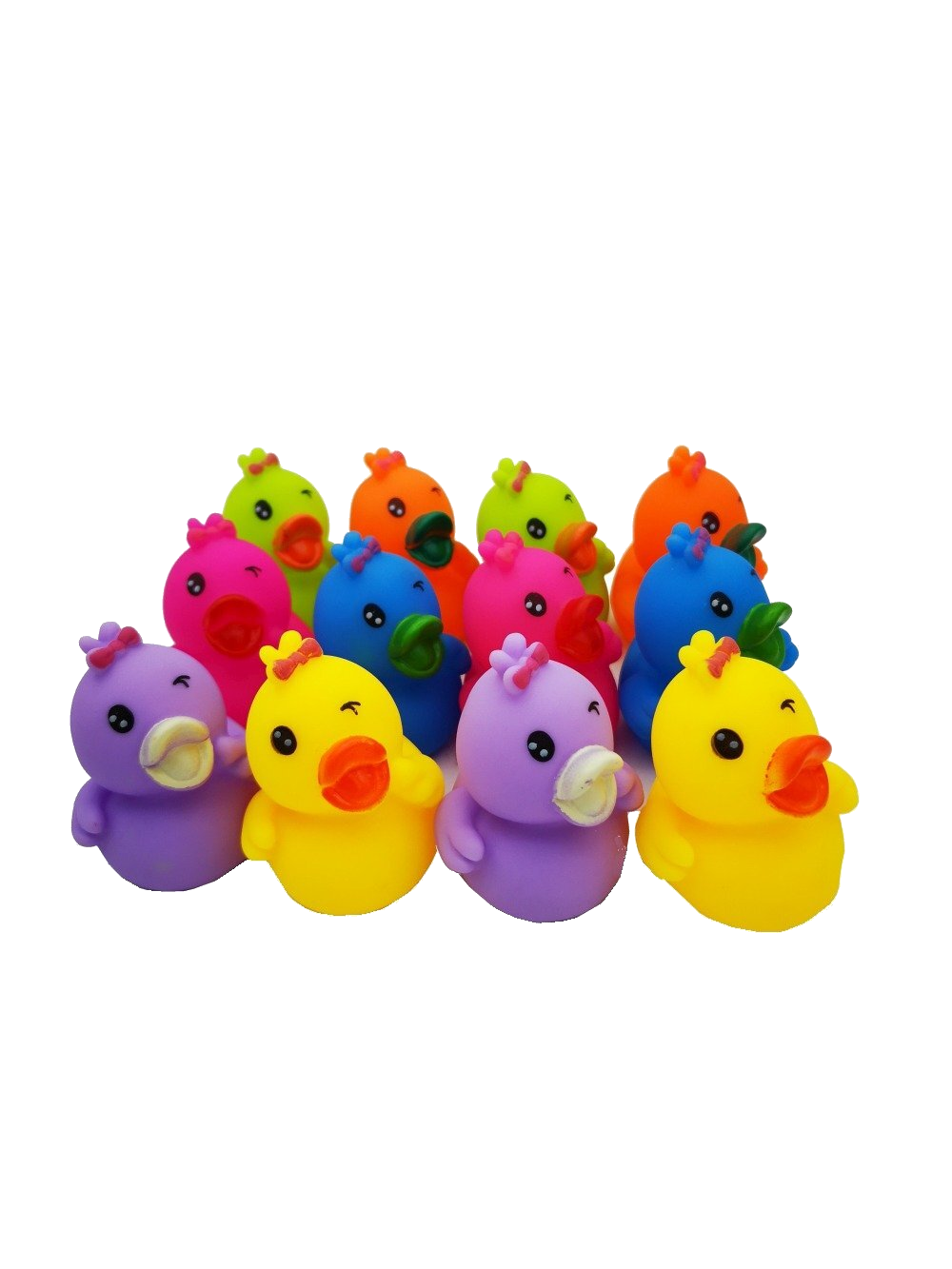 Floating Bath Ducks Set of 12 Assorted Colours