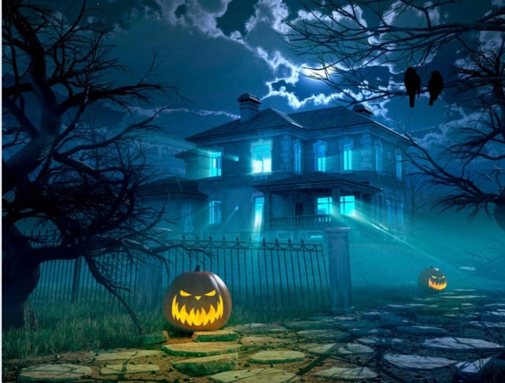 halloween, skeleton, pumpkin