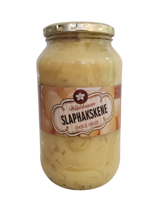 Wildebraam Slaphakskene Sweet and sour mustard Onions Classic Preserve 2 x 1kg Jars